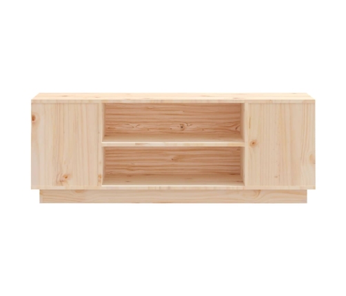 Mueble de TV de madera maciza de pino 110x35x40,5 cm