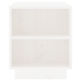 Mueble de TV madera maciza de pino blanco 110x35x40,5 cm