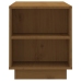 Mueble de TV madera maciza de pino marrón miel 110x35x40,5 cm