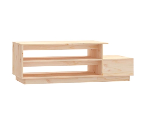 Mesa de centro de madera maciza de pino 120x50x40,5 cm