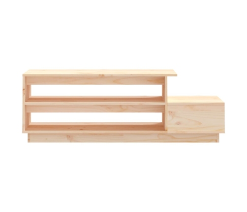 vidaXL Mesa de centro de madera maciza de pino 120x50x40,5 cm