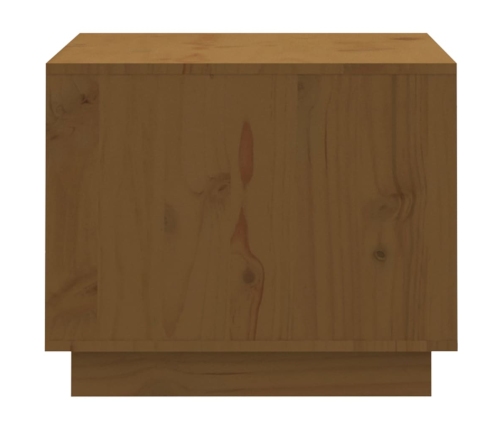 vidaXL Mesa de centro madera maciza de pino marrón miel 120x50x40,5 cm