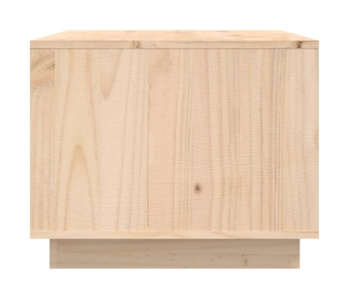 Mesa de centro de madera maciza de pino 80x50x40 cm