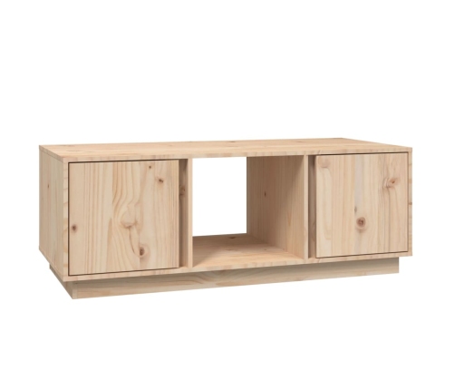 Mesa de centro de madera maciza de pino 110x50x40 cm