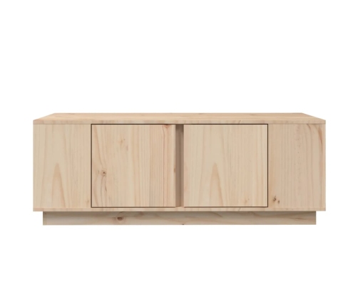 vidaXL Mesa de centro de madera maciza de pino 110x50x40 cm