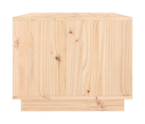 Mesa de centro de madera maciza de pino 80x50x40 cm