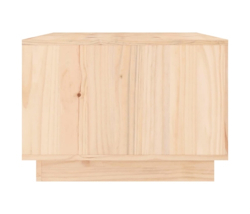 Mesa de centro de madera maciza de pino 80x50x35 cm