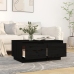 Mesa de centro de madera maciza de pino negro 80x50x35 cm