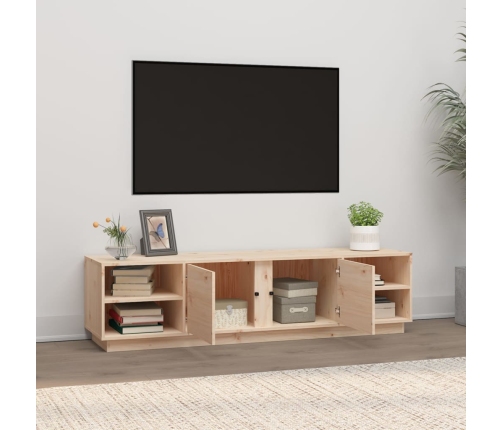 Mueble de TV de madera maciza de pino 156x40x40 cm