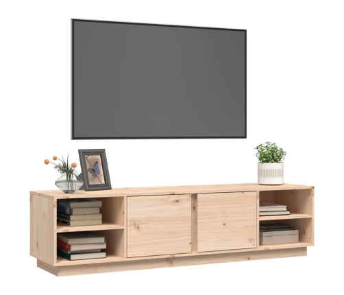 Mueble de TV de madera maciza de pino 156x40x40 cm