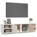 vidaXL Mueble de TV madera maciza de pino blanco 156x40x40 cm