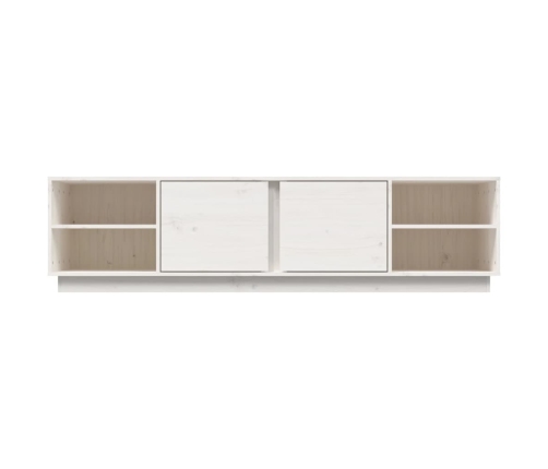 vidaXL Mueble de TV madera maciza de pino blanco 156x40x40 cm