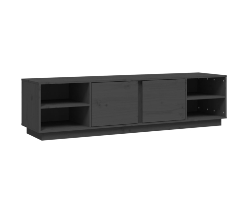 vidaXL Mueble de TV madera maciza de pino gris 156x40x40 cm