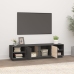 vidaXL Mueble de TV madera maciza de pino gris 156x40x40 cm