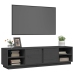 vidaXL Mueble de TV madera maciza de pino gris 156x40x40 cm