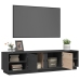 vidaXL Mueble de TV madera maciza de pino gris 156x40x40 cm