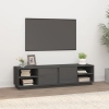 vidaXL Mueble de TV madera maciza de pino gris 156x40x40 cm