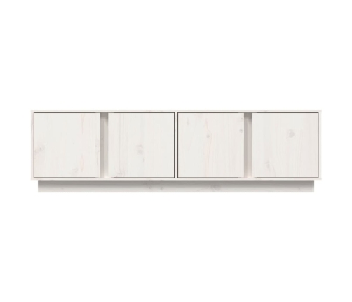 vidaXL Mueble de TV madera maciza de pino blanco 140x40x40 cm