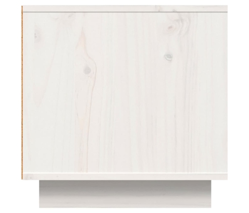 vidaXL Mueble de TV madera maciza de pino blanco 140x40x40 cm