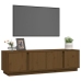 vidaXL Mueble de TV madera maciza de pino marrón miel 140x40x40 cm