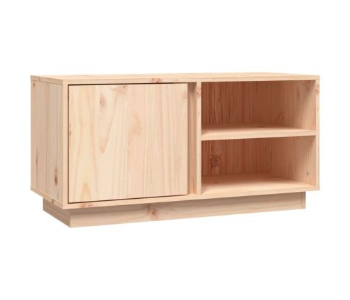 Mueble de TV de madera maciza de pino 80x35x40,5 cm