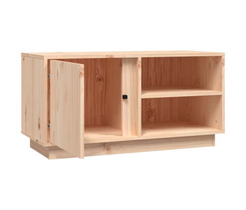 Mueble de TV de madera maciza de pino 80x35x40,5 cm