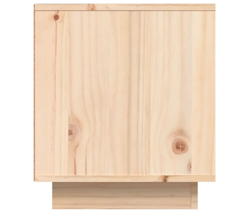 Mueble de TV de madera maciza de pino 80x35x40,5 cm