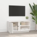 Mueble de TV madera maciza de pino blanco 80x35x40,5 cm