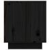 Mueble de TV madera maciza de pino negro 80x35x40,5 cm