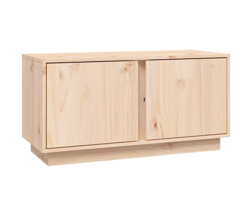 vidaXL Mueble de TV de madera maciza de pino 80x35x40,5 cm