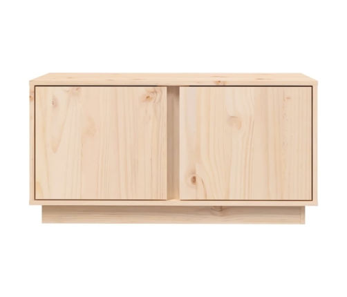 vidaXL Mueble de TV de madera maciza de pino 80x35x40,5 cm