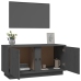 Mueble de TV madera maciza de pino gris 80x35x40,5 cm