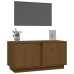 Mueble de TV madera maciza de pino marrón miel 80x35x40,5 cm