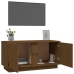 Mueble de TV madera maciza de pino marrón miel 80x35x40,5 cm