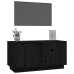 Mueble de TV madera maciza de pino negro 80x35x40,5 cm