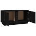 Mueble de TV madera maciza de pino negro 80x35x40,5 cm