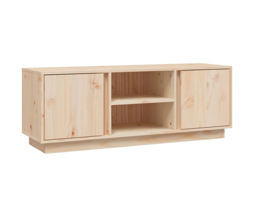 Mueble de TV de madera maciza de pino 110x35x40,5 cm