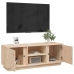 Mueble de TV de madera maciza de pino 110x35x40,5 cm