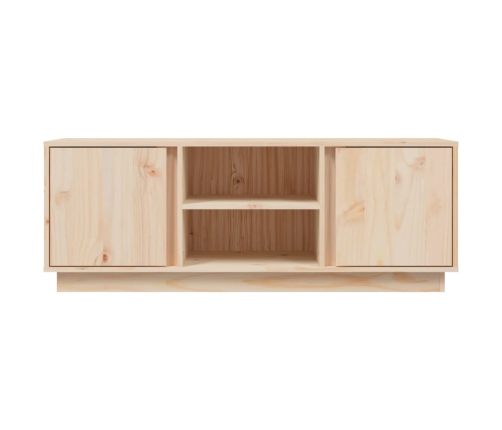 Mueble de TV de madera maciza de pino 110x35x40,5 cm