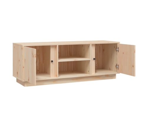 Mueble de TV de madera maciza de pino 110x35x40,5 cm