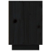 vidaXL Mesitas de noche 2 uds madera maciza de pino negro 50x34x50 cm