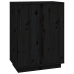 Aparador de madera maciza de pino negro 60x35x80 cm