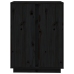 Aparador de madera maciza de pino negro 60x35x80 cm