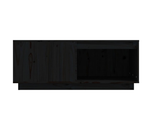 Mesa de centro madera maciza de pino negro 100x101x40,5 cm