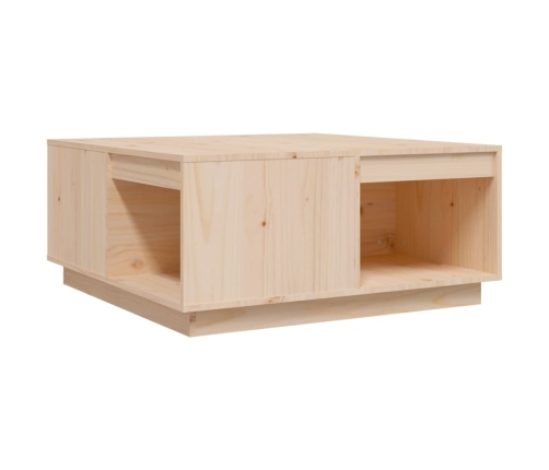 Mesa de centro madera maciza de pino 80x81x36,5 cm