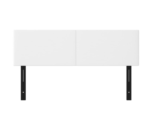 Cabeceros 2 unidades cuero sintético blanco 72x5x78/88 cm