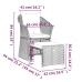 Set muebles de jardín 2 piezas y cojines ratán sintético marrón
