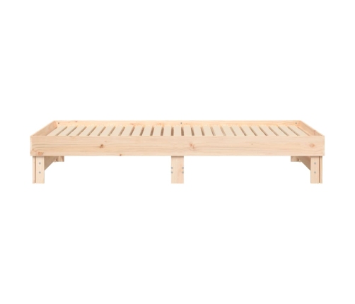 vidaXL Sofá cama extraíble madera maciza de pino 2x(100x200) cm