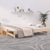 Sofá cama extraíble madera maciza de pino 2x(90x200) cm