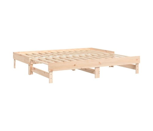 Sofá cama extraíble madera maciza de pino 2x(90x190) cm